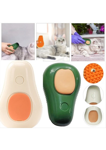 Kedi Buharlı Fırça Elektrik Sprey Kedi Saç Fırçası Evcil Köpek Vapur Fırça Fırça Kedi Masaj Evcil Hayvan Tımarlama Kedi Saç Fırçası Sütlü Beyaz (Yurt Dışından) indirimleri