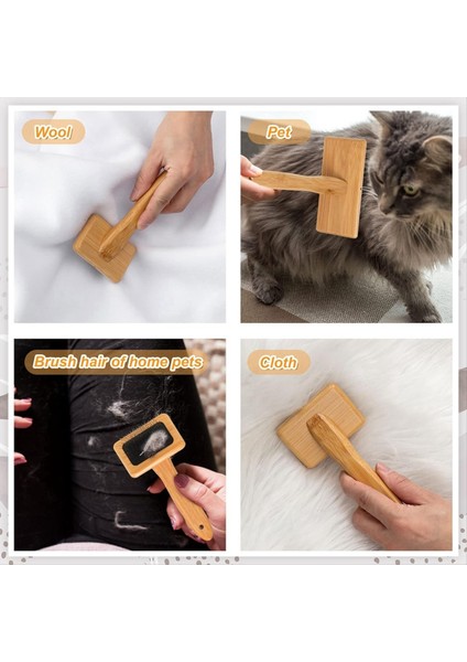 Ahşap El Karderler Ince Fırça Yün Fırça Kartı Fırçası Iğne Keçe Aracı Köpek Eğirme Zanaat Malzemeleri Için (Yurt Dışından) fırsatları