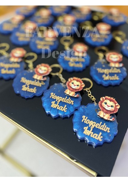 Epoksi Anahtarlık Mağnet Aslan figürlü Hediyelik Özel Gün 20 Adet yenidoğan,özel gün hediyelik indirimleri