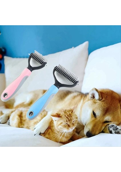 Uzun Dağınık Epilasyon Için Tarak Köpek Fırçası Tımar Kedi Kürk Kırpma Pedi Sökücü Fırça Güzellik Aracı Pembe S (Yurt Dışından) modelleri