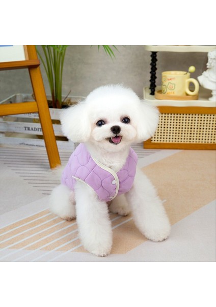 Evcil Giysiler Sonbahar ve Kış Köpek Giysileri Oyuncak Kedi Pet Kıyafetleri Kış Evcil Pamuk Ceket Mor (Yurt Dışından) fiyatları