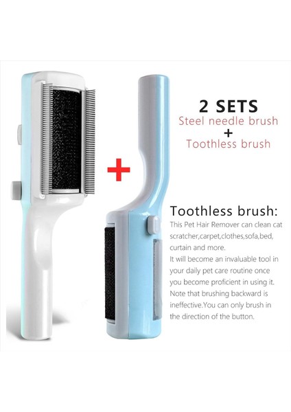 Kısa Veya Uzun Saçlı Kediler Için Evcil Hayvan Kuru Temizleme Fırçası, Kedi Saç Fırçası, Mavi Dökülme ve Tımar Için Kedi Yapışkan Fırça (Yurt Dışından) indirimleri