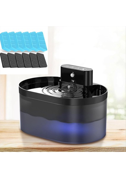 Yeni Yedek Kedi Suyu Çeşme Filtreleri, 2.2l/74 Oz Otomatik Evcil Hayvan Su Çeşmesi Yedek Filtreler ve Süngerler 6pcs (Yurt Dışından) fırsatları