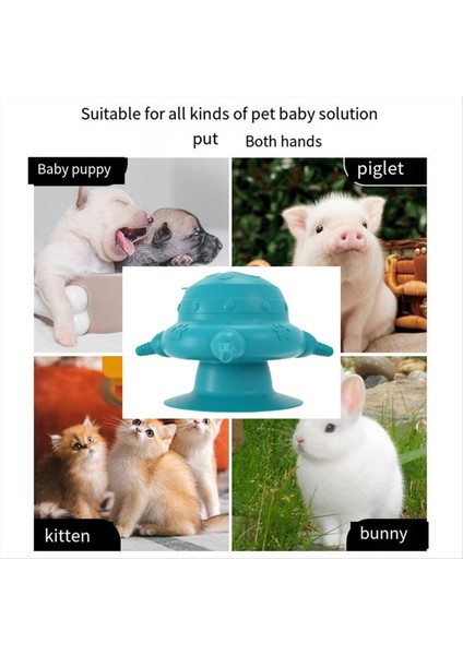 Pet Silikon Göğüs Besleyici Çok Fonksiyonlu Pet Emici Besleyici Köpek Besleme Şişeleri Gıda Depolama Konteyneri, B (Yurt Dışından) modelleri