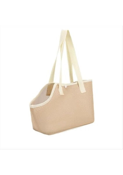 Köpek Göğüs Taşıyıcı Taşınabilir Pet Çanta Sling Katlanabilir Nefes Alabilen Pet Mesh Sling Küçük Köpek Kedi Yumuşak Taşıyıcı 21X38X27CM (Yurt Dışından)