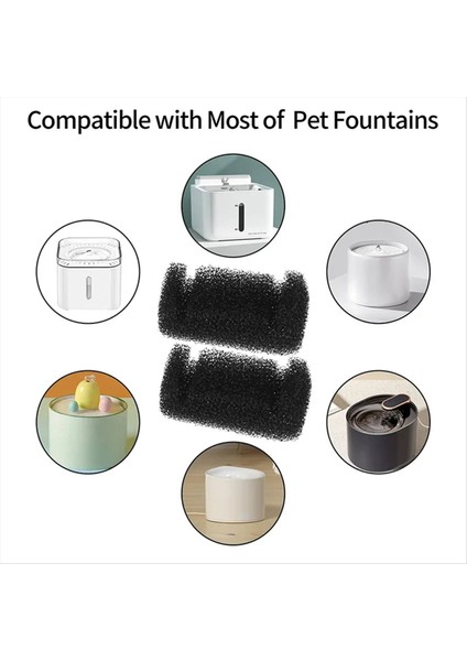 12 Adet Evcil Hayvan Içme Sünger Filtre Kediler ve Köpek Için Sağlıklı Sünger Filtre Içme Çeşme Aksesuarları (Yurt Dışından) fırsatları