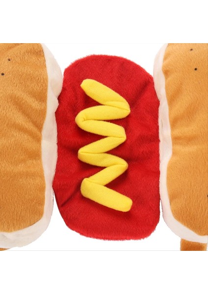 Pet Komik Kostüm Sosisli Sandviç, Sevimli Kedi ve Köpek Kostümü Küçük ve Orta Ölçekli Köpekler Cadılar Bayramı Parti Rolü M (Yurt Dışından) modelleri