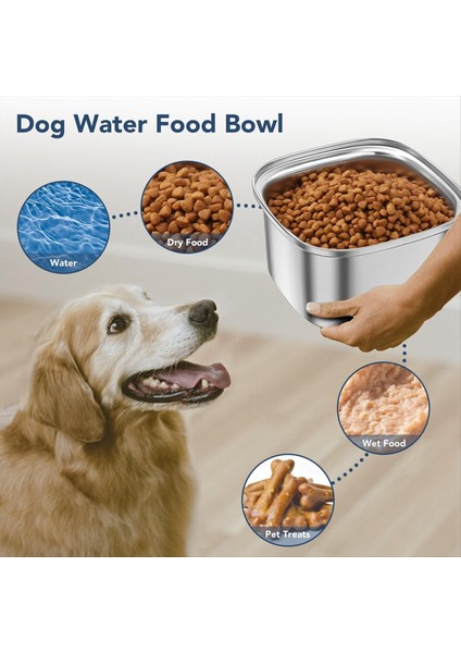 3l Köpek Su Kasesi 101OZ Paslanmaz Çelik Köpek Kasesi Dökülmez Büyük Kapasiteli Köpek Maması Su Kasesi Yavaş Su Besleyici Yeşil (Yurt Dışından) fırsatları