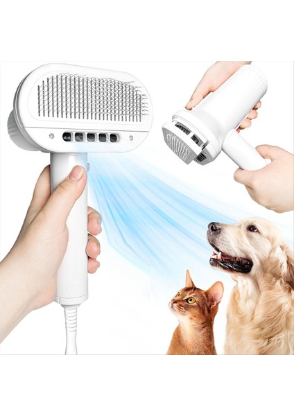 Evcil Hayvan Kurutma Makinesi ve Fırça, 3 Üfleme Modu, Düşük Gürültü- Evcil Hayvan Bakım Için Köpek Kurutma Makinesi, Küçük ve Orta Köpekler/kediler Abd Fiş (Yurt Dışından) fiyatları