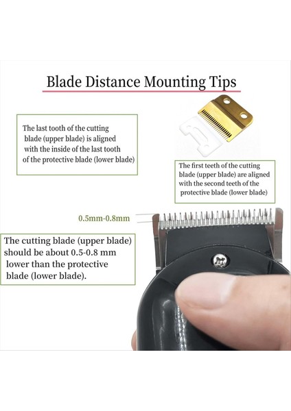 Wahl 8148 8504 Profesyonel Ayarlanabilir Clippers Bıçakları Hassasiyet 2 Delikler Ayarlanabilir Saç Clipper Parçaları Bıçak B (Yurt Dışından) modelleri