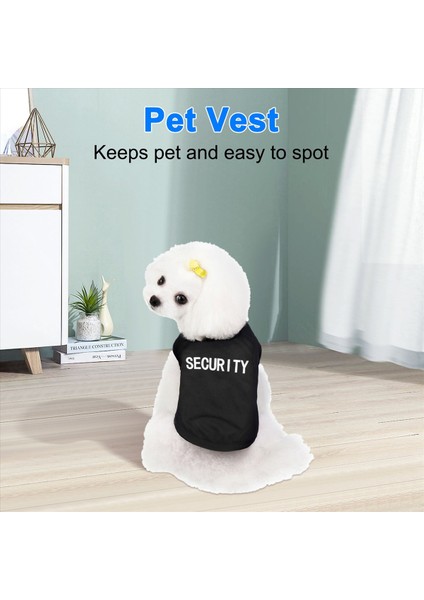Pet Kış Giysileri Köpek Köpek Kedi Yelek Tişörtlü Elbise Kazak Giyim &quot;güvenlik&quot;, Siyah Xs (Yurt Dışından) indirimleri