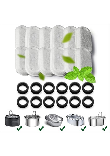 12PCS Kediler Su Çeşmesi Yedek Filtreler ve Otomatik Evcil Hayvan Çeşmesi Köpek Su Çeşmesi Için Filtre Süngerleri (Yurt Dışından) fiyatları