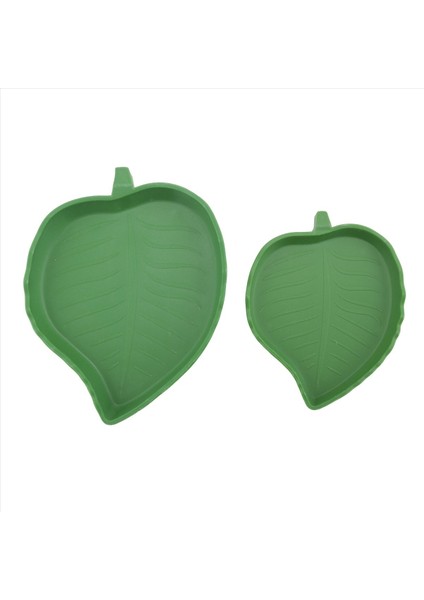 Yaprak Şekli Sürüngen Gıda Su Kasesi 2 Adet Sürüngen Plaka Tabağı Kaplumbağa Için Kaplumbağa Için Kase Içme Kasesi (Yurt Dışından)