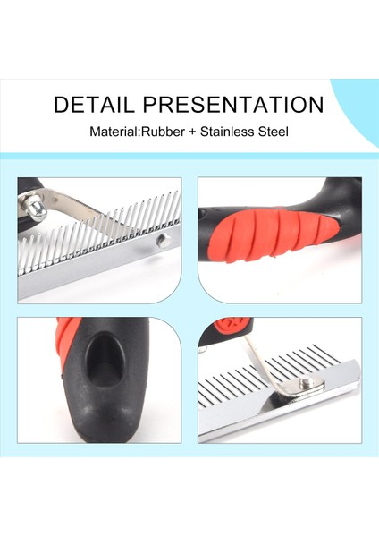 Pet Track Free-Large Tırmık Tomur Tımarlama Fırçası Deshedding Aracı Büyük Köpekler Için Güzellik Tarağı Altın Retriever Husky (Yurt Dışından) indirimleri