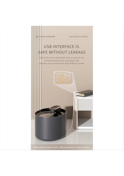 3l Otomatik Pet Kedileri Su Çeşmesi Sessiz Kediler Içme Çeşmesi USB Elektrik Besleyici Pet Su Dispenser Köpek-Beyaz (Yurt Dışından)