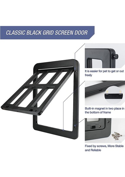 Mıknatıslar ile Sinek Ekran Köpek Flep Için Evcil Hayvan Flep Kediler Flep Sinek Ekran Kapısı Kediler/ Köpek Siyah Için Kolay Kurulum (Yurt Dışından) fırsatları