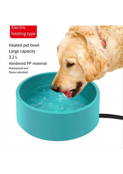 Isıtmalı Evcil Hayvan Kasesi - Köpek Kedileri Için 3.2l, Isıtmalı Evcil Hayvan Kasesi, Tavşan Tavuk Ördek Sincap Eu Fişi Için Açık Su Kasesi (Yurt Dışından) fiyatları