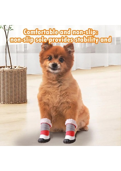 4pcs Köpek Ayakkabıları Kış Rahat Sıcak Evcil Köpek Chihuahua Yağmur Kar Botları Su Geçirmez Açık Kaymaz Köpek Spor Ayakkabıları B (Yurt Dışından) fiyatları