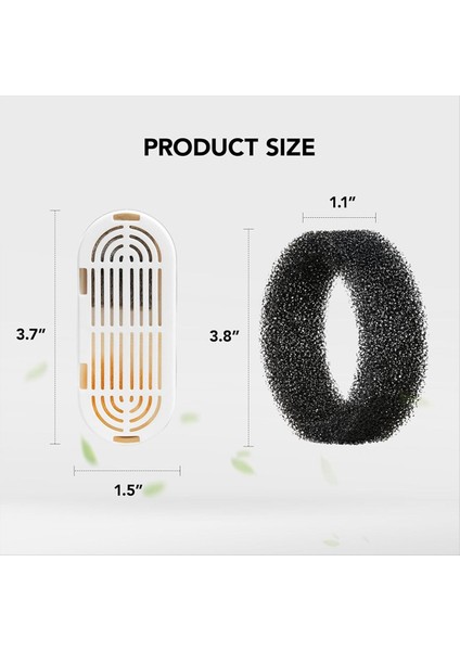 3 Pcs Yedek Su Çeşmesi Filtreleri 108OZ/3.2L Paslanmaz Çelik Kedi Köpek Dispenser Süngerler Köpük Filtreleri (Yurt Dışından) modelleri