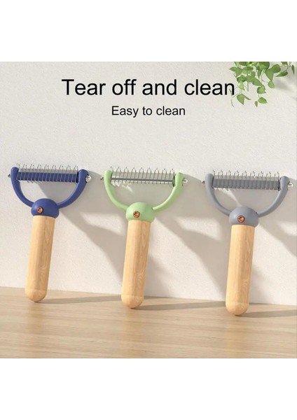 Altı Tırmık Fırçası Demating Cat Combs Tımar Için Uzun Saçlı Kediler Çift Taraflı Under Mahzta Tırmık Pet Dematting Tırmık C (Yurt Dışından) fiyatları