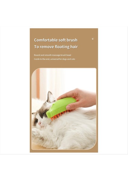 Kedi Buharlı Fırça Buharlı Köpek Fırçası 3-1 Arada Elektrikli Sprey Kedi Saç Fırçaları Masaj Evcil Hayvan Tımarlama Tarak Külotu Koşma (Yurt Dışından)