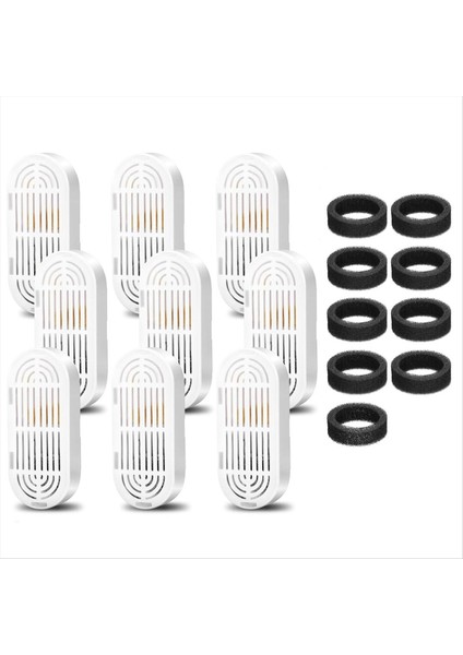 9pcs Kedi Su Çeşmesi Filtreleri 3.2L/108OZ ve 4L/134OZ Evcil Hayvan Su Çeşmesi Içme Çeşmesi Yedek Filtre Köpükler (Yurt Dışından)