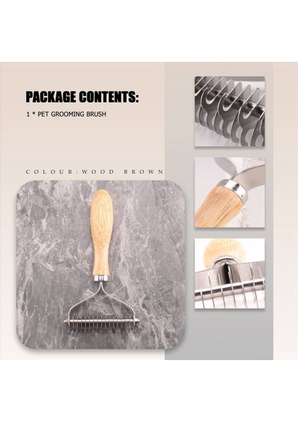 Evcil Hayvan Bakım Fırçası, Köpekler ve Kediler Için 2 Taraflı Astar Tırmığı, Paspaslı Saçlar Için Güvenli Dematting Tarak ve Deshedding Aracı (Yurt Dışından) indirimleri