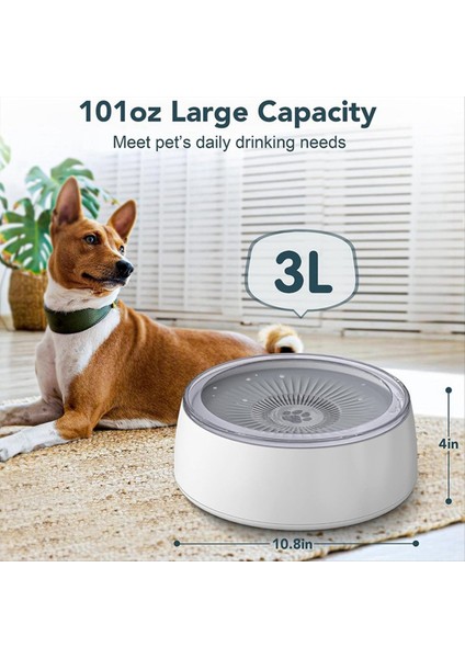 3l Pet Su Kasesi Köpek Su Kasesi Yavaş Besleyici Paspaslı Dökülme Köpek Kasesi, 101 Oz Sıçrama Geçirmez Evcil Hayvan Su Dağıtıcı Yeşil (Yurt Dışından) modelleri