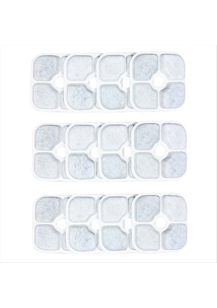 12PCS Kedi Çeşme Filtre Su Çeşmesi Üçlü Filtrasyon Sistemi Için Evcil Hayvan Suyu Dağıtıcı Çeşme Yedek Kedi Içecek (Yurt Dışından) fiyatları