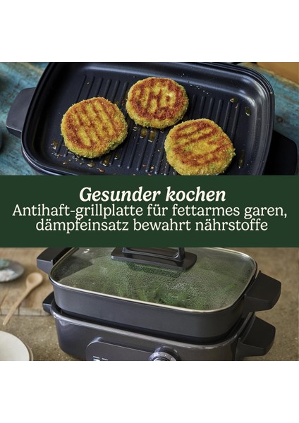 Cuisinart Cook In 5'i 1 Arada Çoklu Pişirici (Multikocher)- Izgara, Buharda Pişirme, Soteleme ve Yavaş Pişirme Fonksiyonları (4.7 L) indirimleri