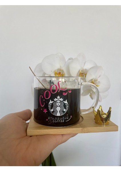 Starbucks Figürlü Cam Kupa cool-kahve bardağı-Starbucks fincanı fırsatları