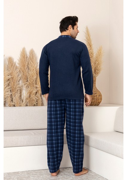 Nisanca Kışlık Sıcak Tutan Erkek Polar Pijama Takımı modelleri