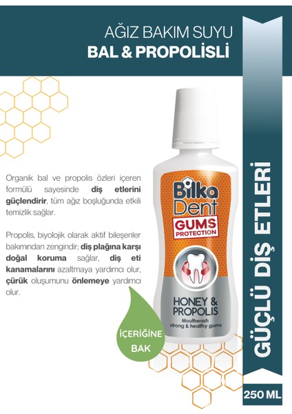 Bilkadent Ağız Bakım Suyu Honey & Propolıs