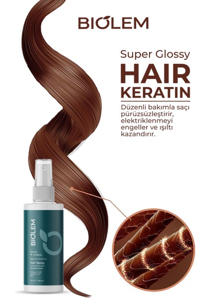 Keratin Kafein Kolajen Saç Bakım Spreyi 100 ml Argan Kokusuyla Canlandırıcı Etki modelleri