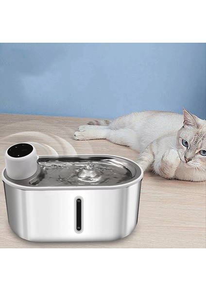 Paslanmaz Çelik Köpek Su Çeşmesi Köpek ve Kediler Için Pet Su Çeşmeleri 3l Su Kasesi Dispenser W/filtre Içme Kaseleri (Yurt Dışından) fırsatları