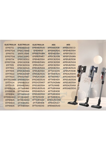 Electrolux EP71AB14UG, EP71UB14DB, EP81U25ULT ile Uyumlu Sünger Filtre fiyatları