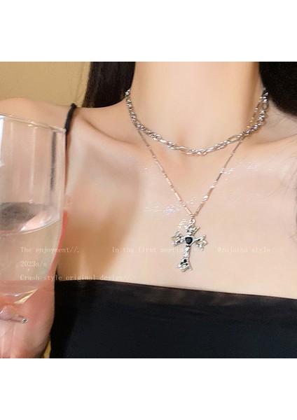 Yeni Ekleme Japonya ve Güney Kore Kolye Tasarım Duygusu Gelişmiş Hafif Lüks Niş Zinciri, Kadın Kolye (Yurt Dışından)