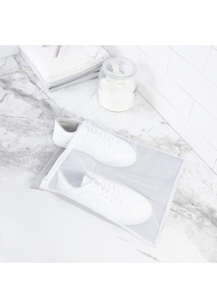 3 Adet Beyaz Ayakkabı Yıkama Filesi modelleri