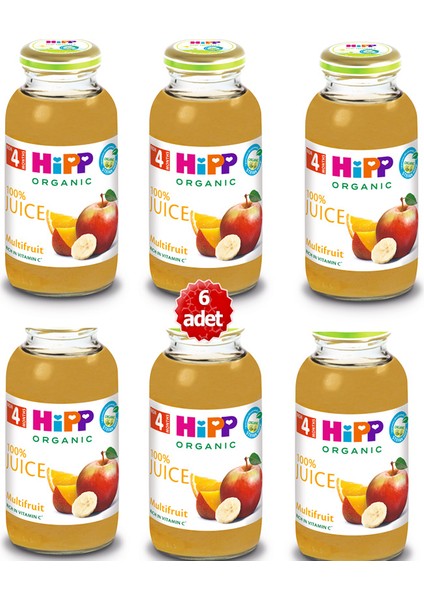 Organik x 6 Adet Karışık Meyve Suyu 200 ml