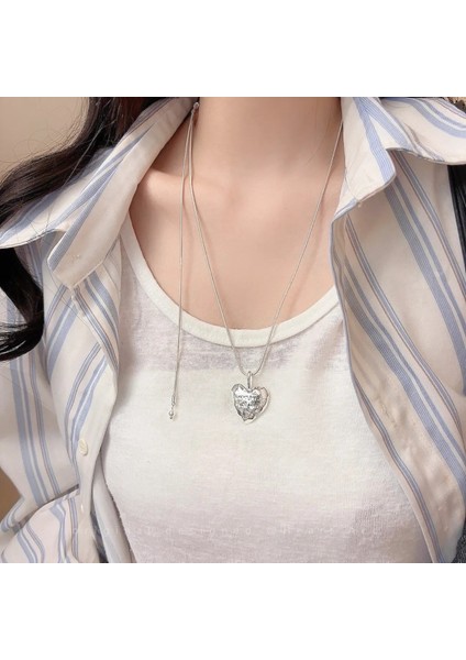 Yeni Kolye Kadın Niş Aksesuarları Baharatlı Kız Tatlı Serin Zinciri Kazak Kazak Zinciri Yüz Üst Düzey Süslemeler Duygusu ile (Yurt Dışından)