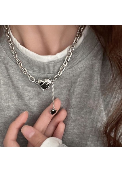 Yeni Ekleme Japonya ve Güney Kore Kolye Tasarım Duygusu Gelişmiş Hafif Lüks Niş Zinciri, Kadın Kolye (Yurt Dışından)