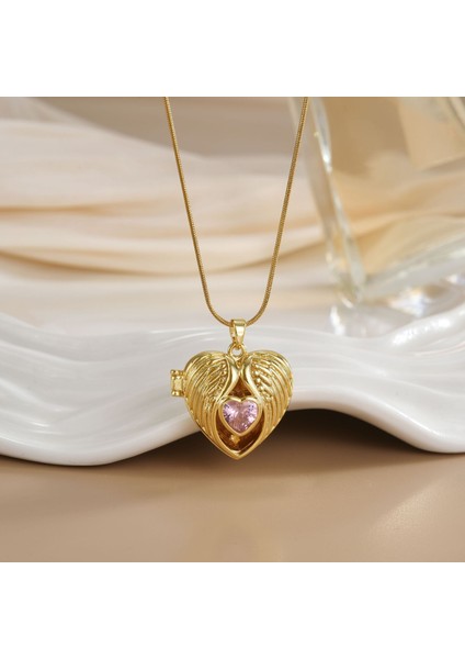 Yeni Avrupa ve Amerika Birleşik Devletleri Moda Lüks Niş Mücevher Deniz Dünyası Kolye Bakır Kaplama 18K Kolye Titanyum Çelik Zinciri (Yurt Dışından)