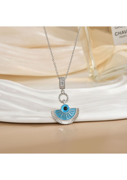 Yeni Kıdemli Işık Duygusu Lüks Titanyum Çelik Kolye Kadın Niş Tasarım Baharatlı Kız Inci Zinciri Moda Yüz Aksesuarları ile (Yurt Dışından)