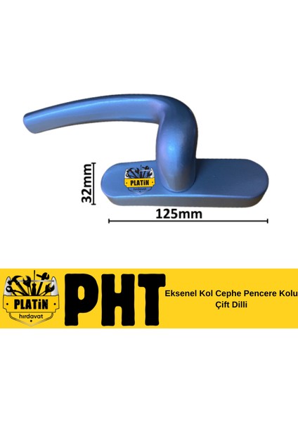 Aleminyum Pencere Kolu Çift Dilli PLT28000365