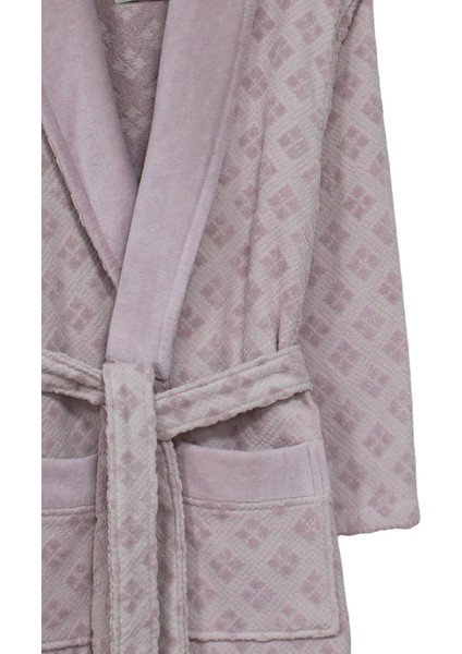 Kadife Jakarlı Kadın Bornoz Hazelnut L modelleri