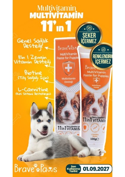 Yavru Köpekler Için Multivitamin Desteği 100 gr modelleri