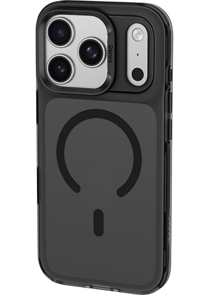 iPhone 17 Pro Max Uyumlu Kılıf M-Safe Şarj Özellikli Benks C-Magnet Lucid Armor Kapak Siyah fiyatları
