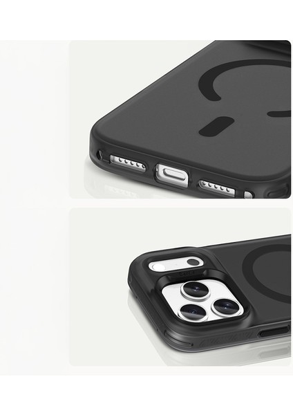 iPhone 17 Pro Max Uyumlu Kılıf M-Safe Şarj Özellikli Benks C-Magnet Lucid Armor Kapak Siyah fırsatları