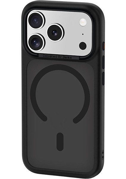 iPhone 17 Pro Max Uyumlu Kılıf M-Safe Şarj Özellikli Benks Mist C-Magnet Kapak Siyah fiyatları