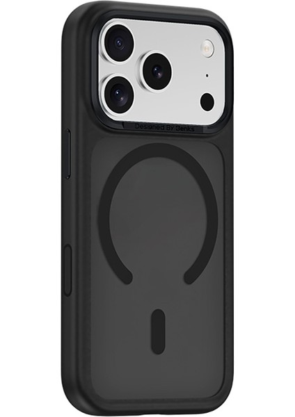 iPhone 17 Pro Max Uyumlu Kılıf M-Safe Şarj Özellikli Benks Mist C-Magnet Kapak Siyah fırsatları
